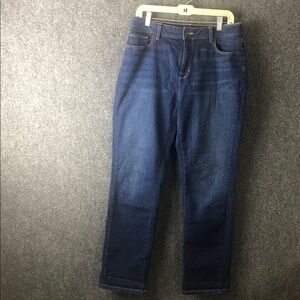 L. L. Being size 12 MT women’s jeans Dark Wash Straight Leg stretch